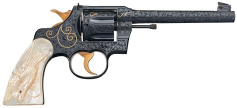 Factory Engraved Inscribed Colt Officers Model Revolver