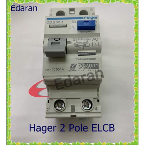 Maxguard 40a/63a/100a 4 pole 100ma rccb / elcb. HAGER 2 Pole ELCB / RCCB 63A 30mA or 100mA (SIRIM Approve ...