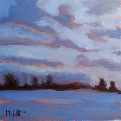 Painting Daily Heidi Malott Original Art Winter Landscape