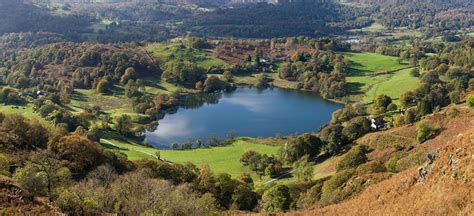 Loughrigg Tarn A Small Natural Lake In The Lake District Of Cumbria