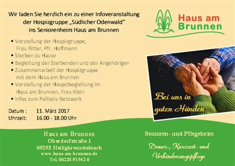 Herzlich willkommen beim haus am brunnen in hügelsheim! Aktuelles - Seniorenheim Haus am Brunnen