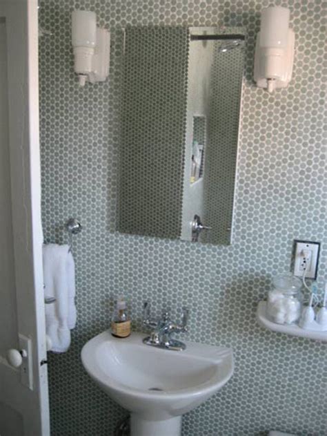 Mix and match colors, blend with other tiles, do strips with different colors, and so on. Penny round tiles
