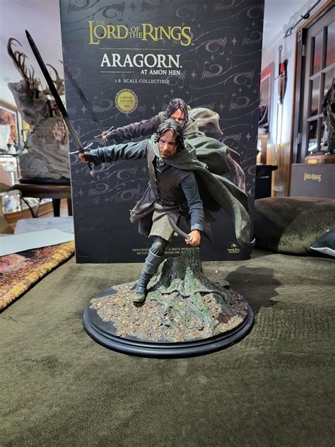 Weta Workshop Lord Rings Lotr Hobbit Aragorn At Amon Hen Strider Artist