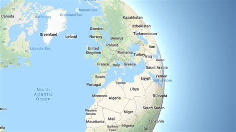 Discover the world with google maps. Google Maps ditches the #flatearth, and Greenland is the ...