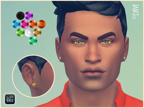 My Sims 4 Blog Earrings For Males By Thesimguys