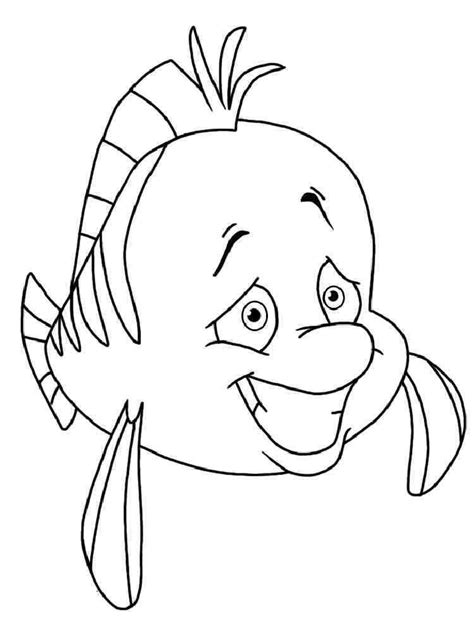 Flounder Coloring Pages Free Printable Flounder Coloring Pages
