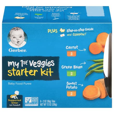 Gerber My 1st Veggies Baby Food Start Kit Shop Baby Food At H E B