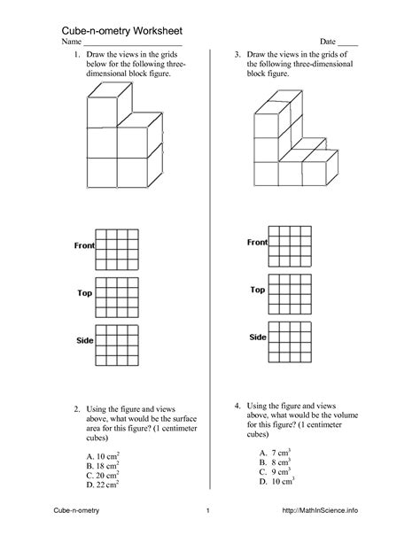 6 Best Images of Printable 3D Nets Worksheets - Large Printable Cube Nets, Nets of 3D Shapes 