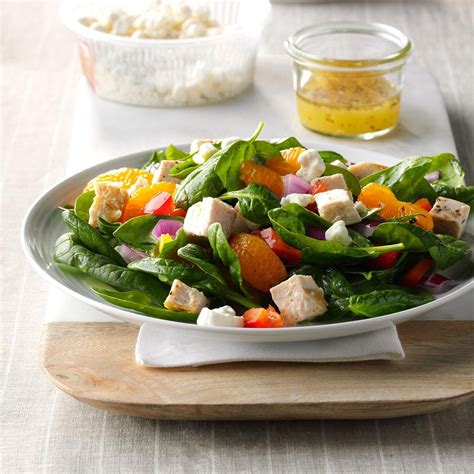 Orange Chicken Spinach Salad Recipe How To Make It