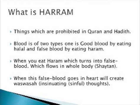 Muslims avoid food and beverages that are haram, meaning not permitted for a muslim to consume. HALAL and HARAM - what is allowed and prohibited in Islam ...