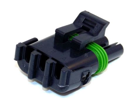 3 Way Delphi Weather Pack Connector Female Black
