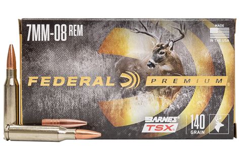 Federal 7mm 08 Remington 140 Gr Barnes Tsx Hollow Point 20box For Sale