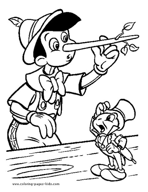 Disney Cartoon Characters Pinocchio Coloring Book Kid