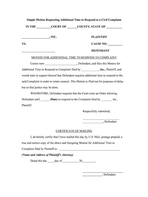 Motion To Dismiss Template Word Fill Online Printable Fillable