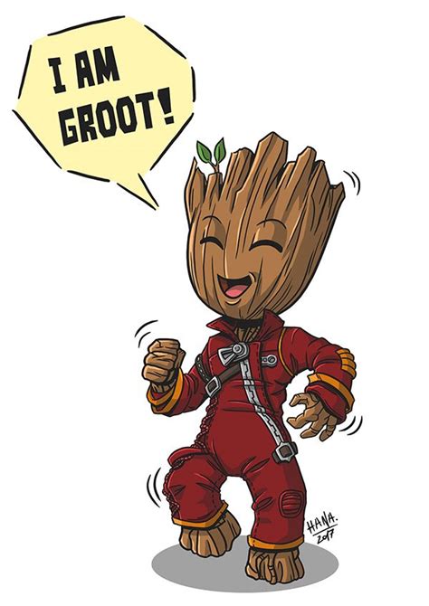 Angry Groot And Dancing Groot On Behance Groot Baby Groot Drawing
