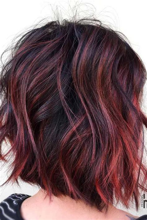 25 Ways To Accentuate Your Hair Color With Seductive Red Highlights