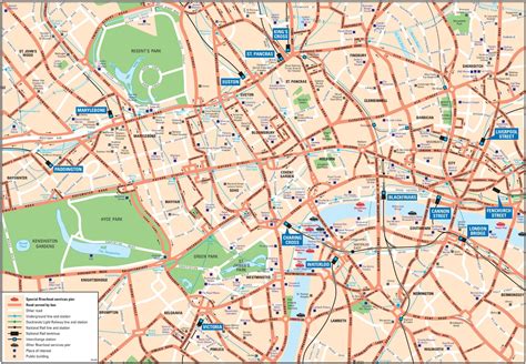 Mappa Di Londra Con Monumenti