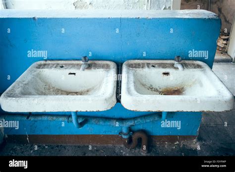 Two Old Sink Stock Photo Alamy