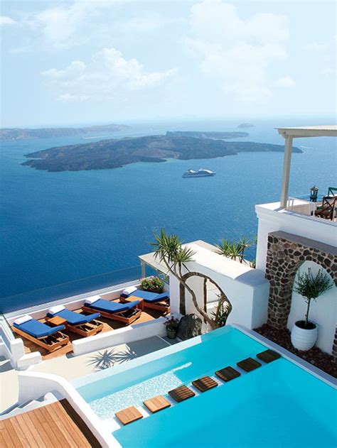 A Blissful New Hotel On The Greek Island Of Santorini Beach Travel