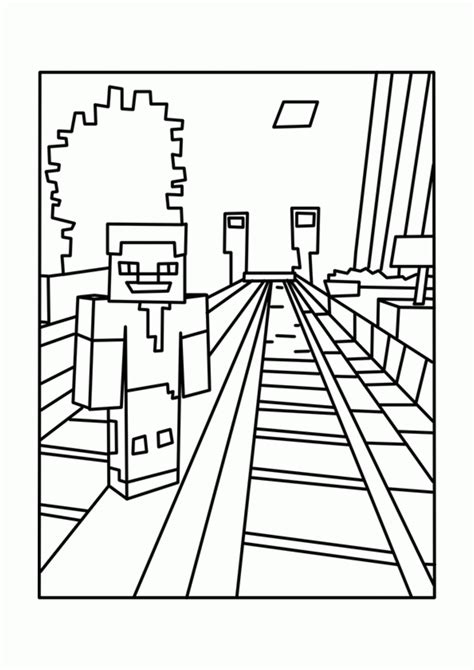The warrior and the unicorn,minecraft. Printable Minecraft Coloring Pages - Coloring Home