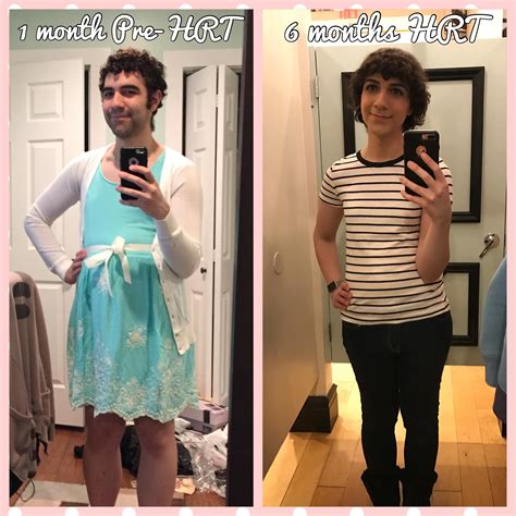 mtf age 24 i finally reached six months also wish i had a better pre hrt picture r