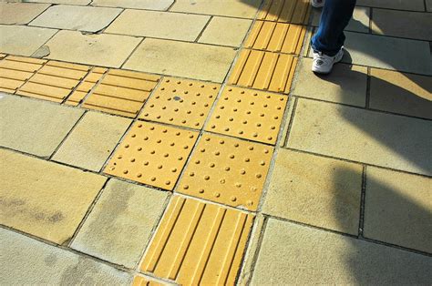 Pathway For The Blind On Sidewalk In Nagasaki All Public S Flickr
