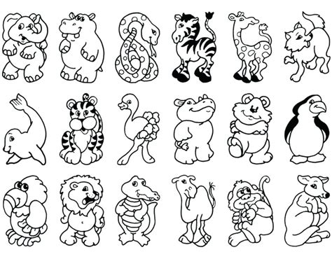 You could also print the image while using the print button above the image. Jungle Animals Coloring Pages Preschool at GetColorings ...