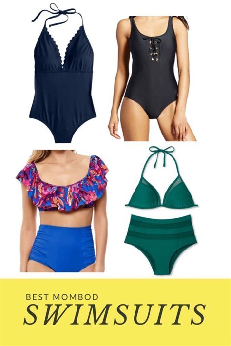 the best “mombod” suits mom bod bathing suits mom style