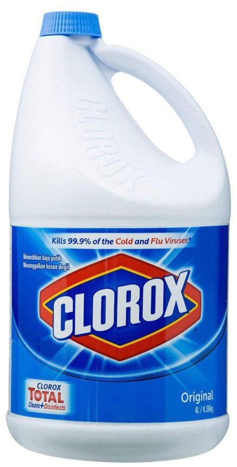 Clorox Original Bleach 4l Sc Bl203 Laundry Detergents And Fabric