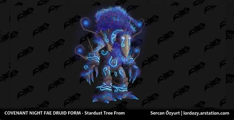 Artstation [fan Concept] Covenant Druid Forms Night Fae World Of Warcraft Sercan Özyurt