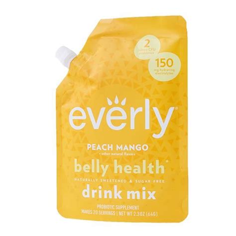 Belly Health Variety Pack 4 Flavors Peach Mango Sugar Free Drinks