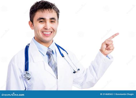Doctor Pointing Finger At Something Stock Image Image 31468565