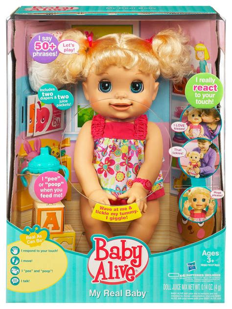 Baby Alive My Real Baby Doll Contemporary Kids Toys And Games