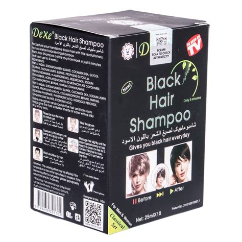 Dexe Black Hair Shampoo Instant Black Hair Dye 25ml X 10 Best