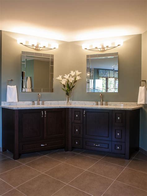 Corner Double Sink Bathroom Vanity Corner Double Vanity Houzz