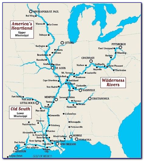 Map Of The Mississippi River Route