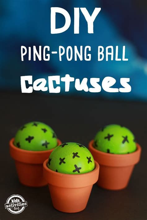 Grafting cacti is historically well known in europe and japan, and this is how come unusual forms are produced. DIY Ping-Pong Ball Cactuses | Cactus craft, Easy crafts ...