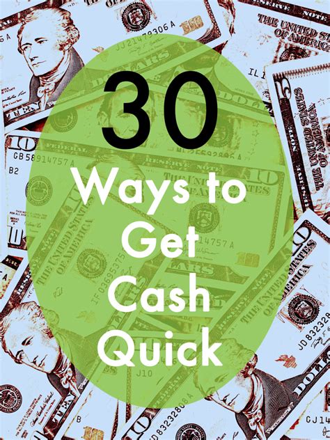 Maybe you would like to learn more about one of these? Quick Cash: 30 Ways to Make Easy Money in One Day | HubPages