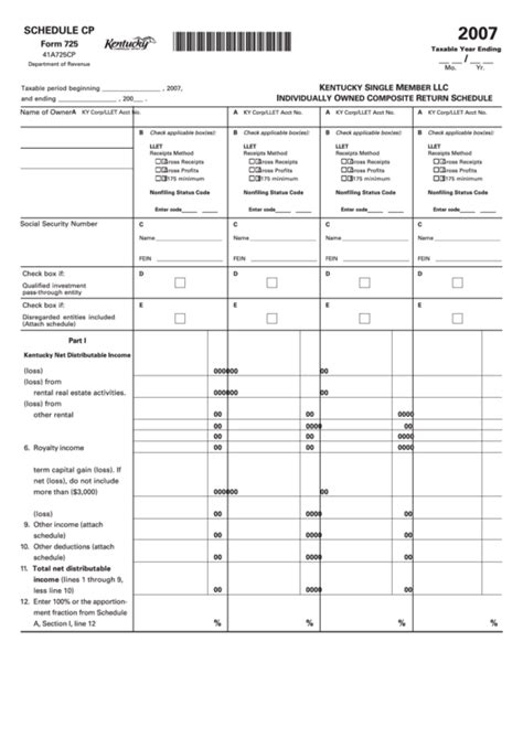 Printable Form 725 Printable Forms Free Online