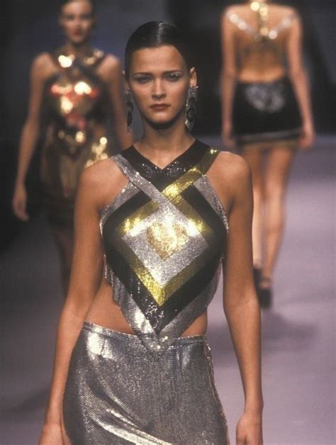 Carmen Kass Paco Rabanne Haute Couture Spr Sum 1998 90s High Fashion 90s Early 2000s