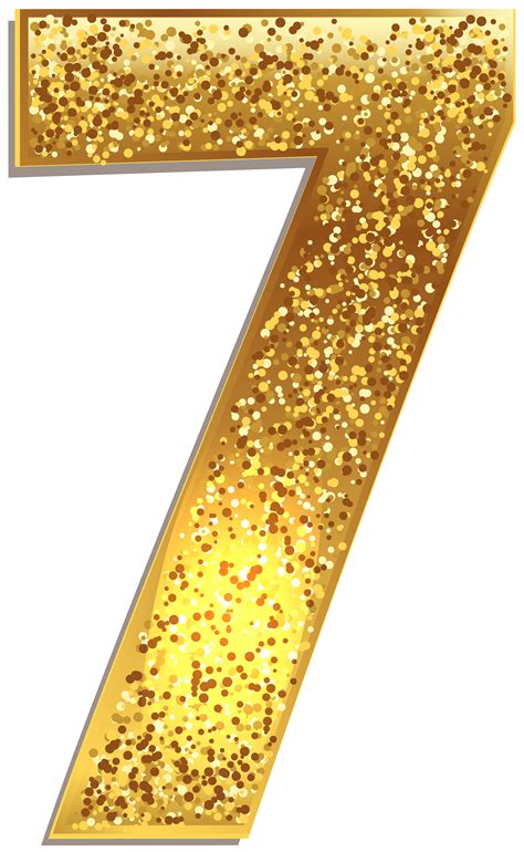 Gold Number Clip Art 7 Png Download 3074 5000 Free Transparent