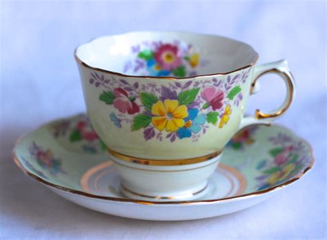 Colclough Vintage Tea Cup Afternoon Tea Party Vintage Teacup Saucer Duo