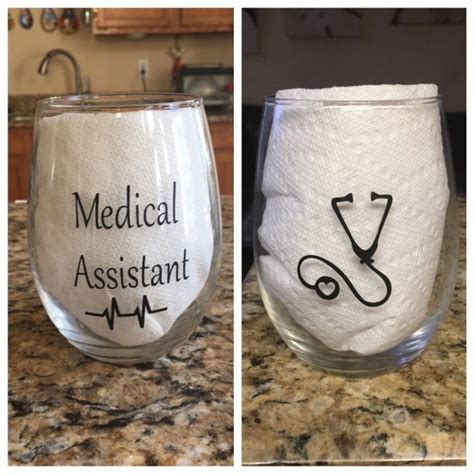 Medical Assistant Wine Glass Ma Wine Glass Ma By Sayyeswithjess