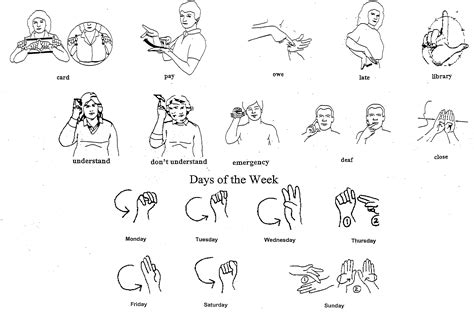 Beginner Free Printable Sign Language Words And Because Good