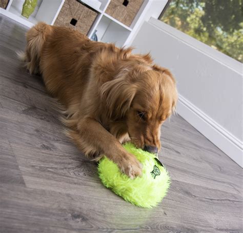 Godog Furballz With Chew Guard Technology Durable Plush Squeaker Dog