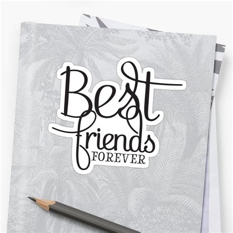 Best Friends Forever Ts For Best Friend Typography Sticker By