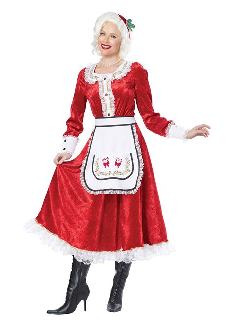 Adult Classic Mrs Claus Costume Christmas Costumes