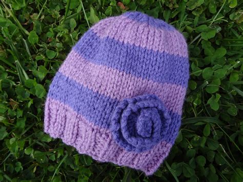 Fiber Flux Free Knitting Patternvery Violet Newborn Hat
