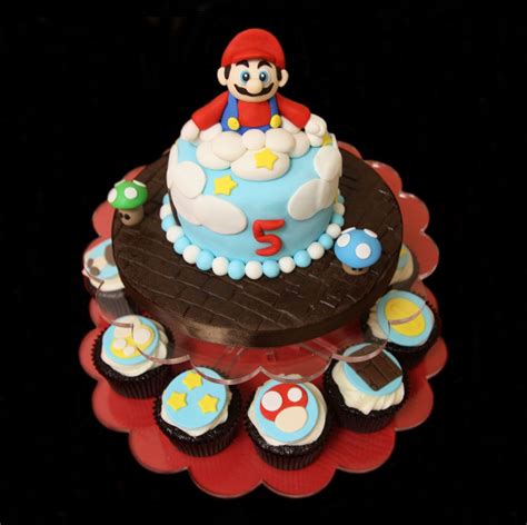 A cake that looks like a single character, or a cake with a scene on it can both be reasonably easy to gum paste, or marzipan decorations depicting mario fighting his nemesis bowser, or rescuing the. Mario Cakes - Decoration Ideas | Little Birthday Cakes