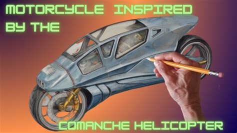 Drawing A Concept Comanche Motorcycle Youtube